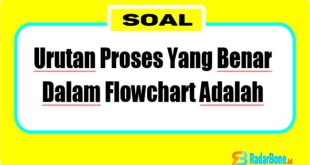 Urutan Proses Yang Benar Dalam Flowchart Adalah