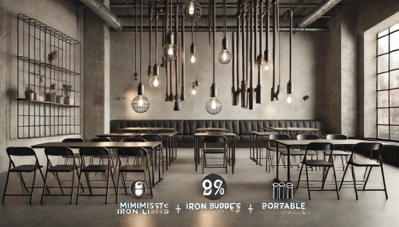 Cafe Minimalis Low Budget dengan Pencahayaan Industrial