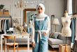 Baju Warna Denim Cocok dengan Jilbab Warna Apa