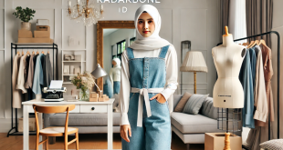 Baju Warna Denim Cocok dengan Jilbab Warna Apa