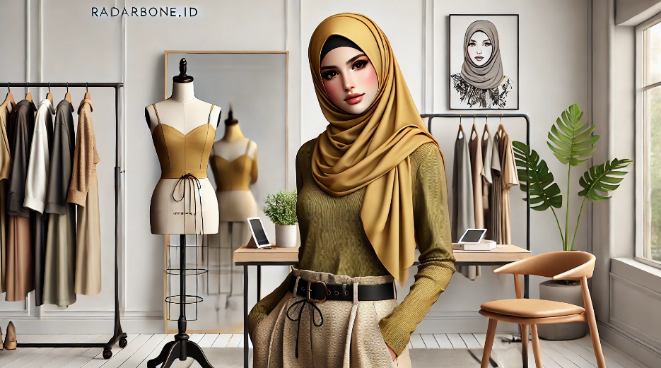 baju warna olive padu padan Hijab Warna Mustard