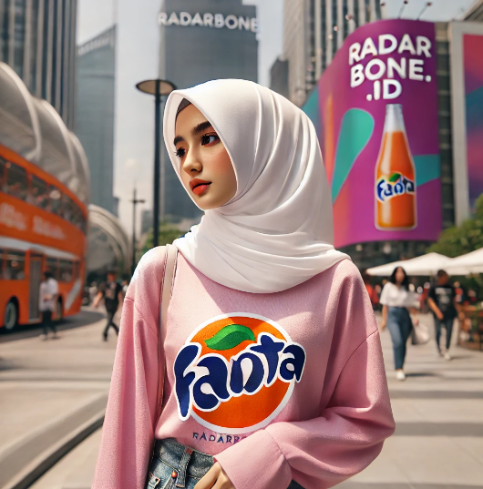 Padu padan baju warna pink fanta dengan jilbab putih 