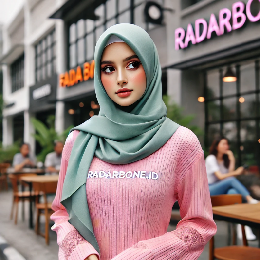 baju warna pink fanta padu padan dengan warna jilbab hijau pastel