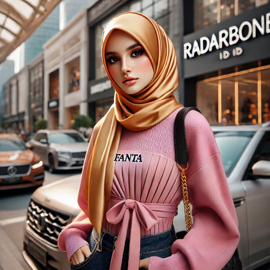 baju warna pink fanta padu padan dengan warna jilbab emas