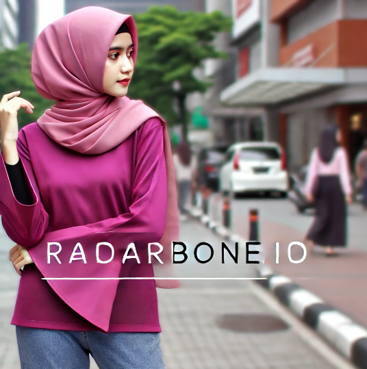 Baju warna magenta padu padan jilbab dusty pink