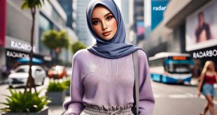 Baju Ungu Muda Cocok dengan Jilbab Warna Apa
